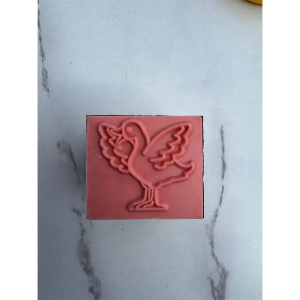 New Cartoon Goose Graphic Rubber Stamp